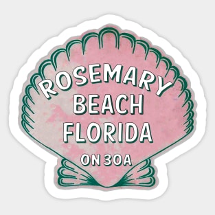 Rosemary Beach Florida 30A Vintage Shell 30 A Sticker